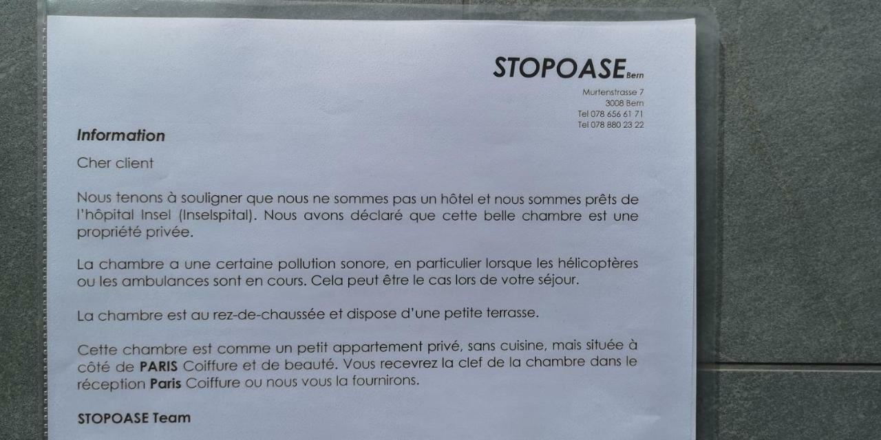 Stopoase Bern Bagian luar foto